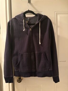 J. Crew Navy Hooded Sweatshirt